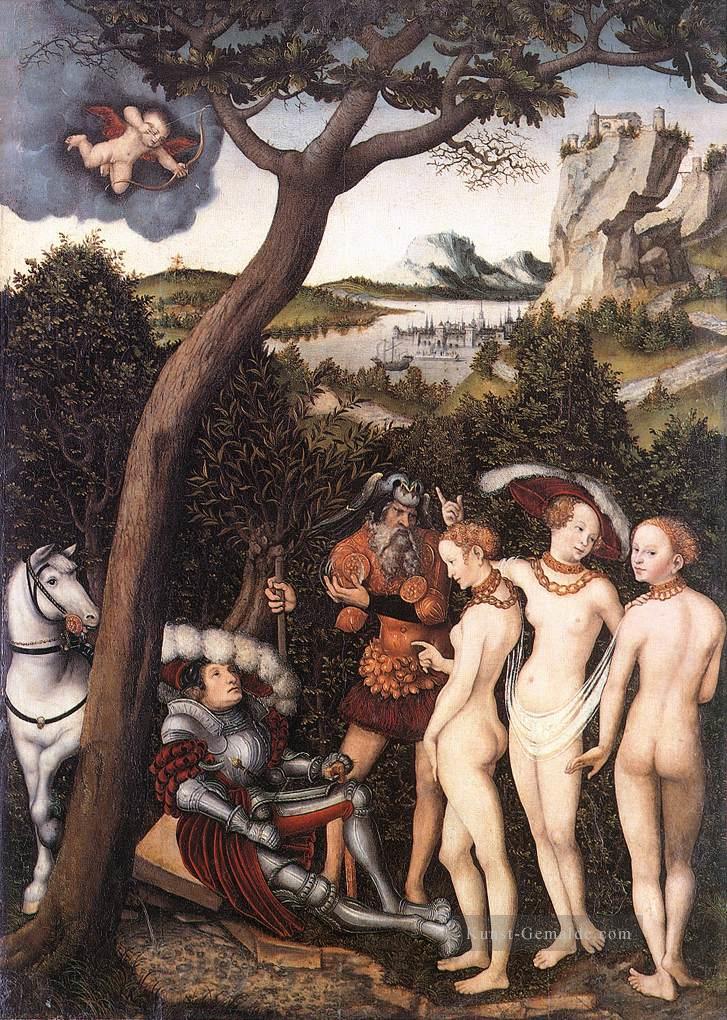 das Urteil von Paris 1528 Lucas Cranach der Ältere Ölgemälde